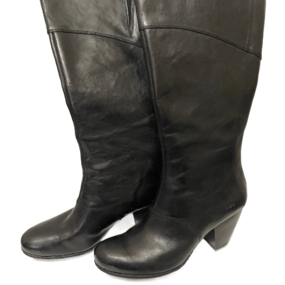 BOC Black Heeled Boots with Chunky Heel and Knee-High Style